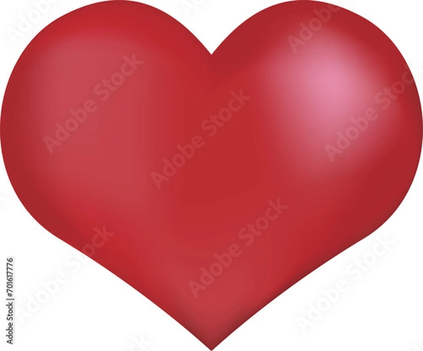 Fototapeta ハート　3dcg　ベクター　イラスト素材