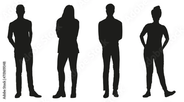 Obraz People silhouettes 110