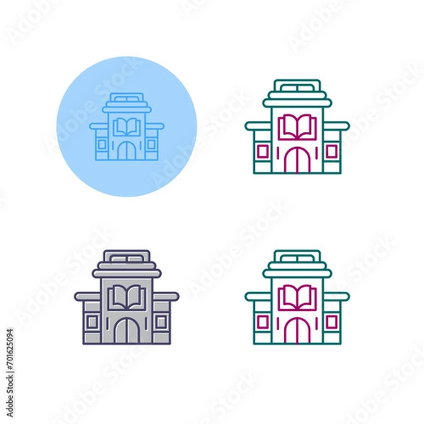 Fototapeta Library Vector Icon