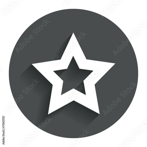 Fototapeta Star sign icon. Favorite button. Navigation
