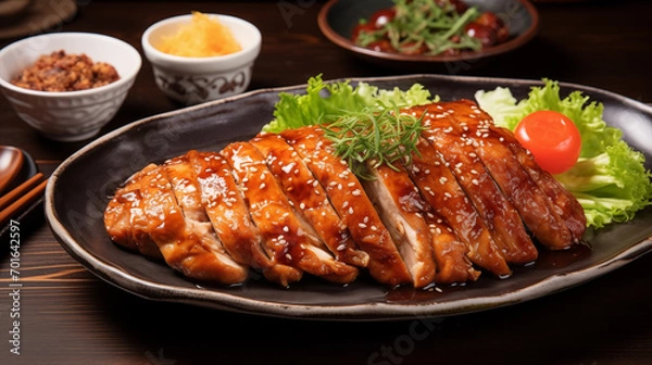 Fototapeta chinese crispy roasted duck dish 