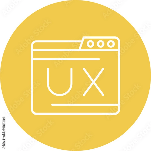 Obraz Ux Line Icon