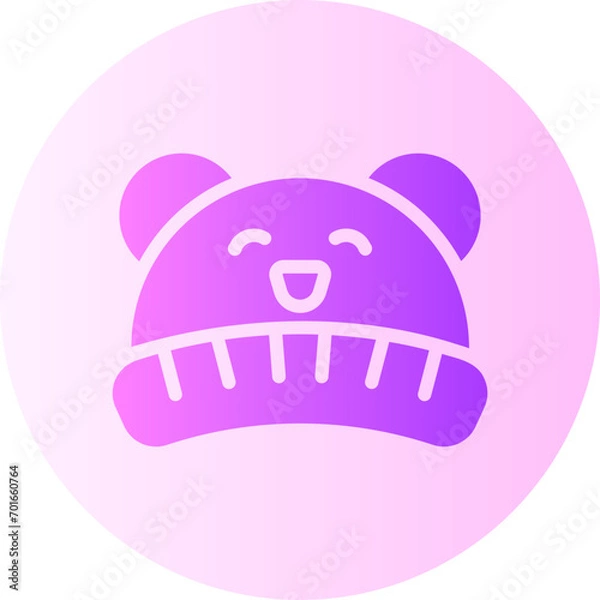 Fototapeta baby hat gradient icon