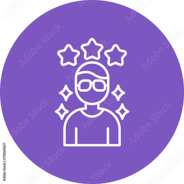 Fototapeta Reputation Line Icon