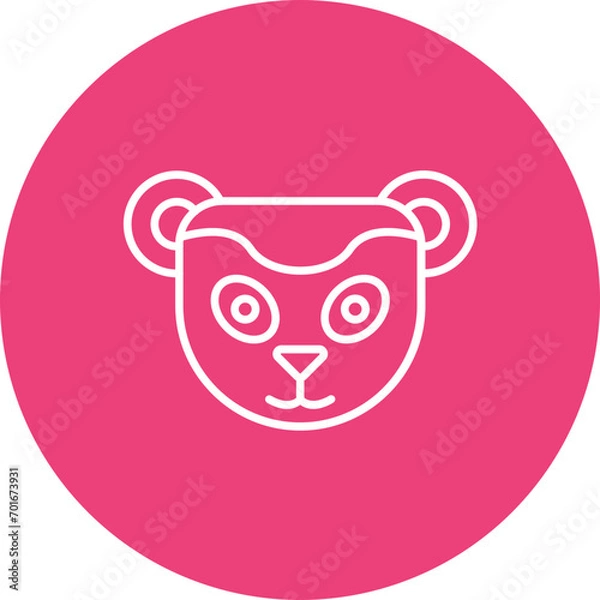 Fototapeta Meerkat Line Icon