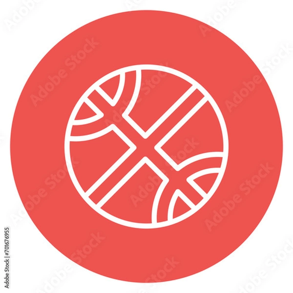 Obraz Basketball Line Icon