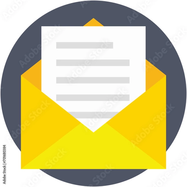 Fototapeta Inbox Flat Vector Icon