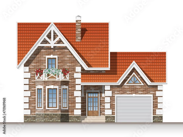 Obraz Beautiful brick house