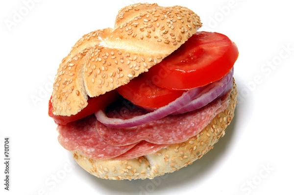 Obraz salami sandwich