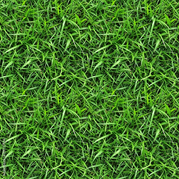 Obraz Lush Zoysia Grass Texture, seamless pixel perfect pattern texture