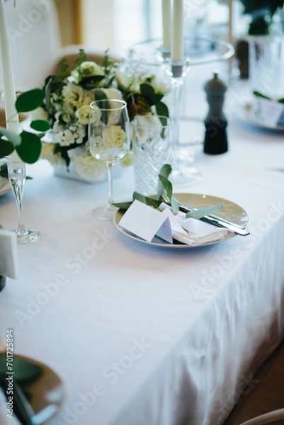 Obraz Guest wedding card on the table