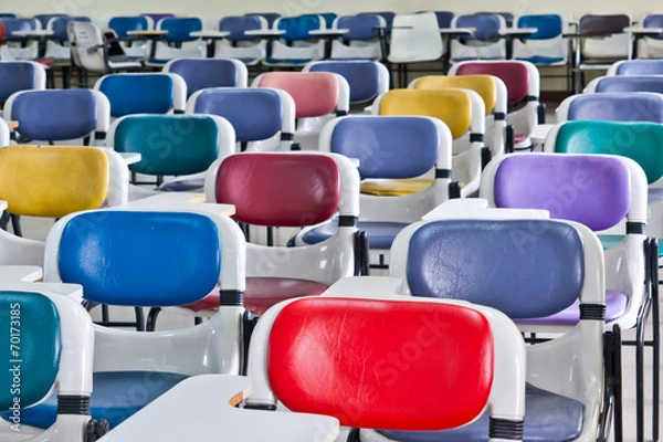 Obraz Multi colored chairs