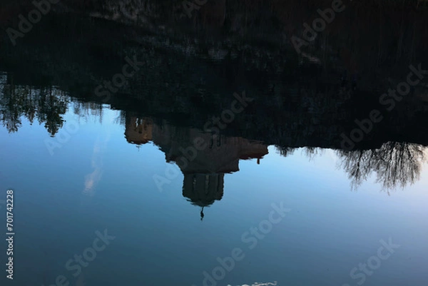 Obraz church reflection