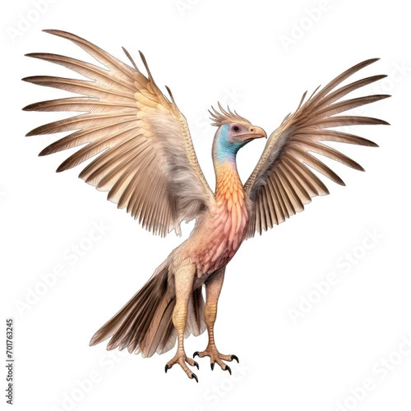 Obraz Archaeopteryx dinosaur isolate on transparent background, png file