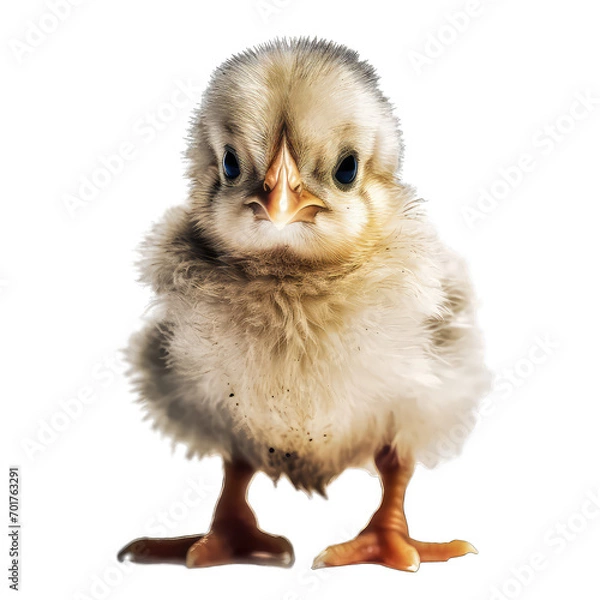 Obraz baby chicken isolate on transparent background, png file