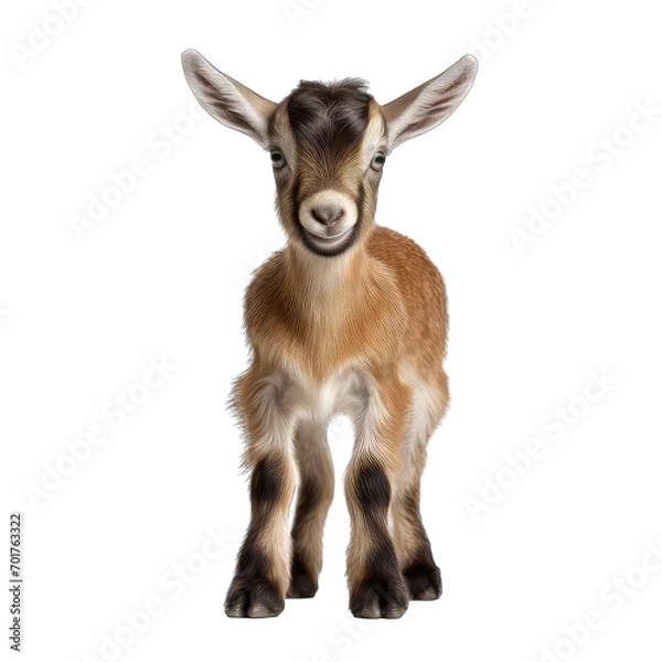 Obraz baby goat isolate on transparent background, png file