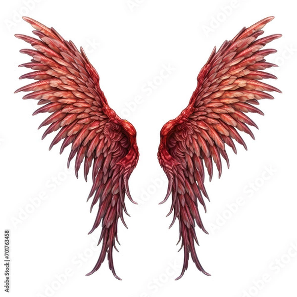 Obraz devil wings isolate on transparent background, png file