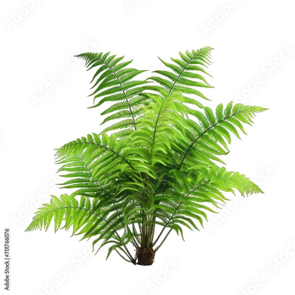 Obraz Tree Ferns Cyatheales isolate on transparent background, png file