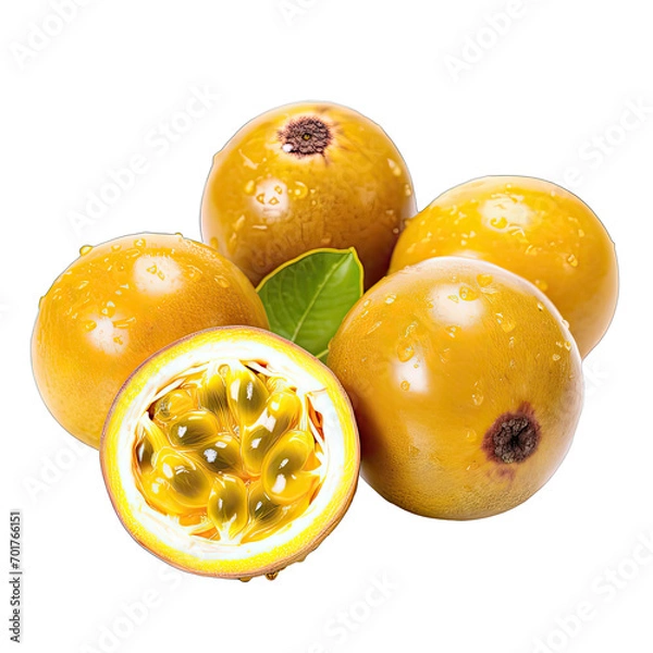 Obraz yellow passion fruit isolate on transparent background, png file