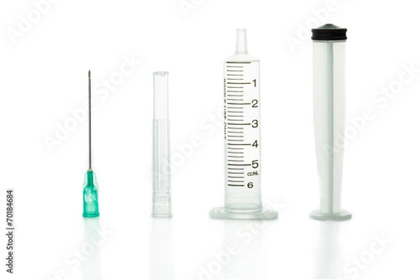 Obraz Medical Syringe isolate on white background