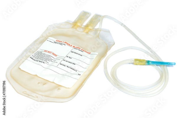 Obraz Empty medical blood bag