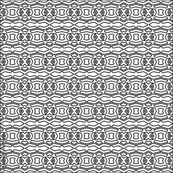 Fototapeta Abstract patterns.Abstract shapes from lines. Vector graphics for design, prints, decoration, cover, textile, digital wallpaper, web background, wrapping paper, clothing, fabric, packaging, cards.