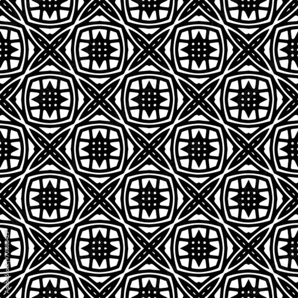 Obraz 
Abstract Shapes.Vector seamless black and white pattern.Design element for prints, decoration, cover, textile, digital wallpaper, web background, wrapping paper, clothing, fabric, packaging, cards.