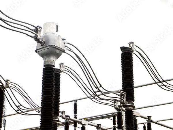 Obraz Impression network at transformer station