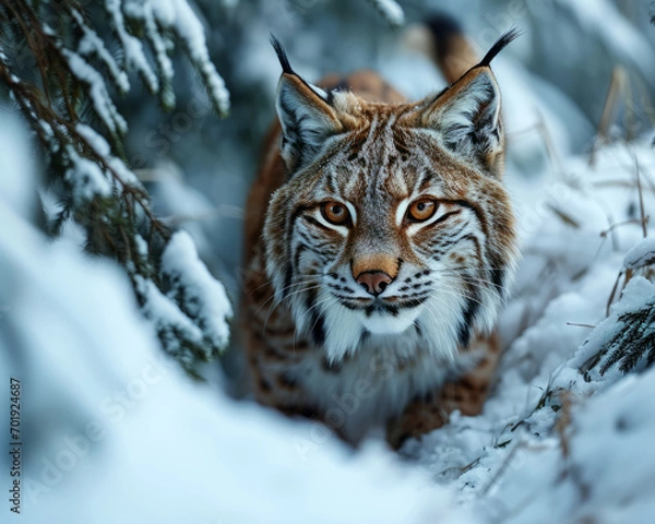 Obraz Luchs im Schnee