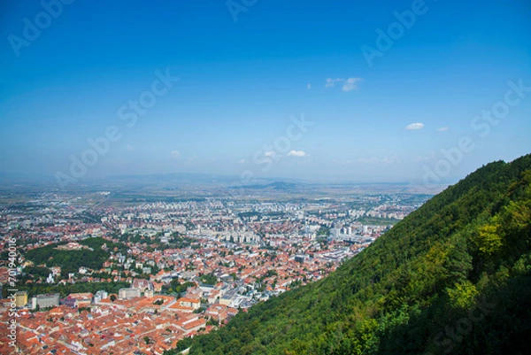 Fototapeta Panorama view of Brasov Transylvania Romania 