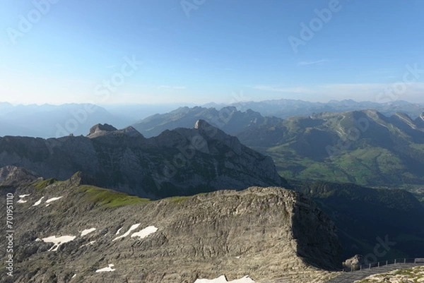 Fototapeta Blick vom Säntis auf den Bodensee