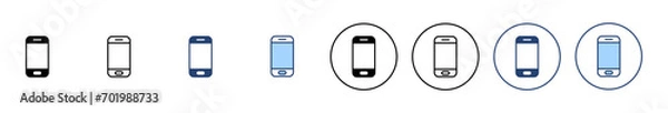 Fototapeta Phone icon vector. Call sign and symbol. telephone symbol