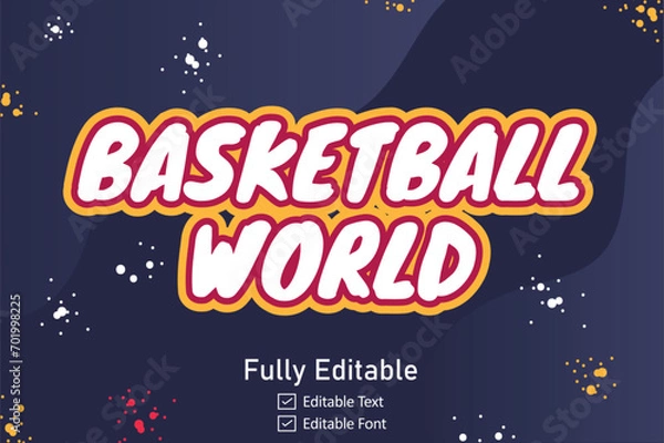 Obraz basketball gaming text effect