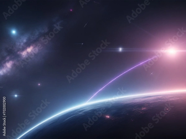 Obraz planet with stars Wallpaper
