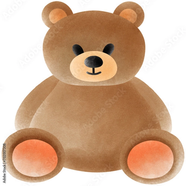 Obraz Cute bear valentine illustration