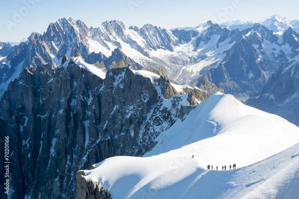 Obraz Alpiniści Mont Blanc