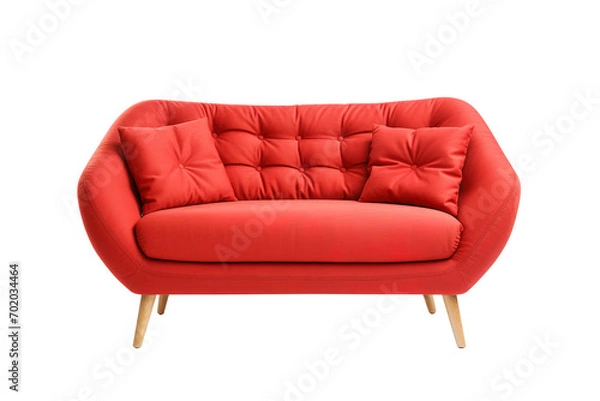 Fototapeta sofa isolated on transparent background Remove png, Clipping Path, pen tool