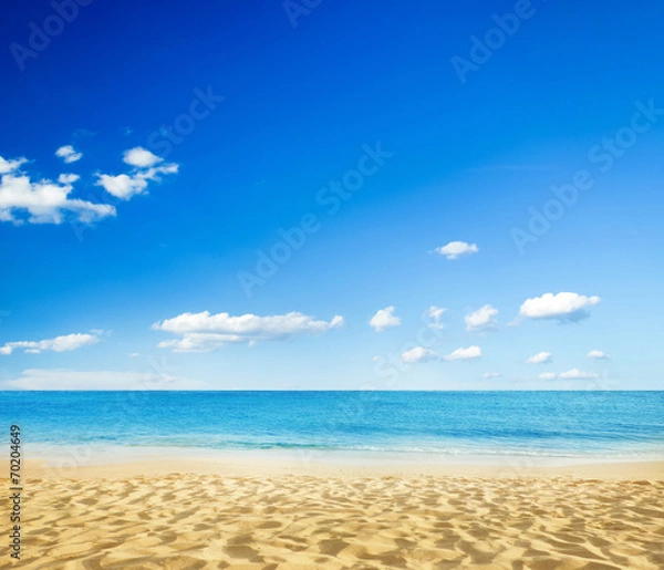 Fototapeta beautiful beach and tropical sea