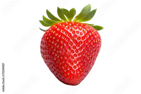 Fototapeta colorful strawberries isolated on transparent background,png file