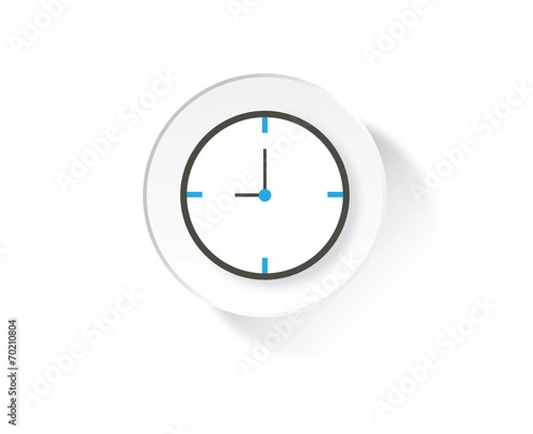 Fototapeta Clock - colored illustration of a clock, Vector.