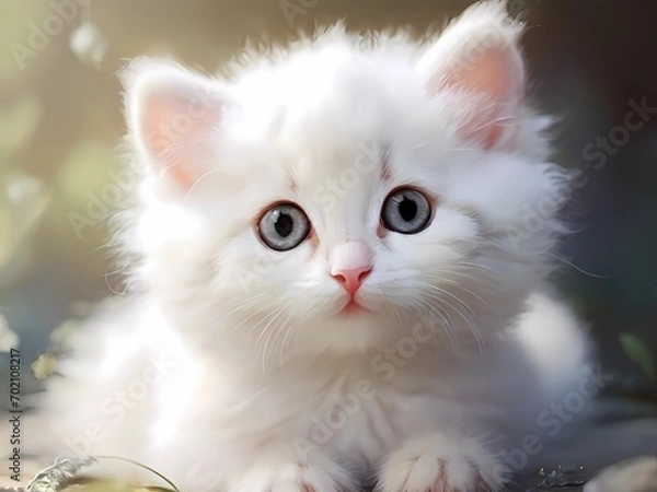 Obraz white persian kitten