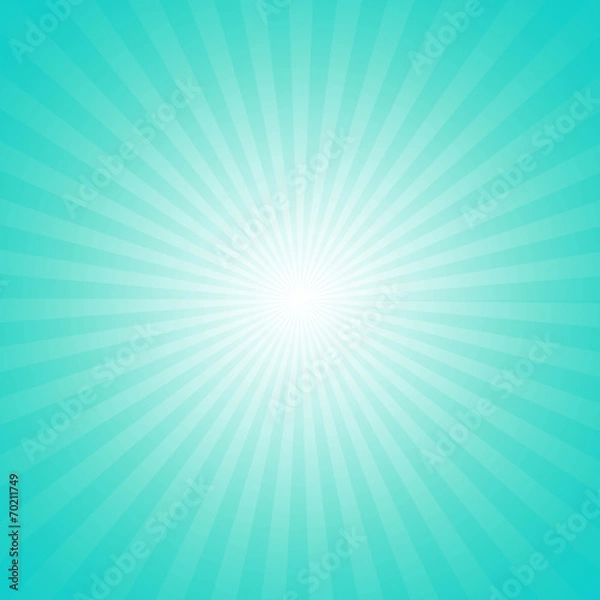 Obraz Cyan starburst effect background