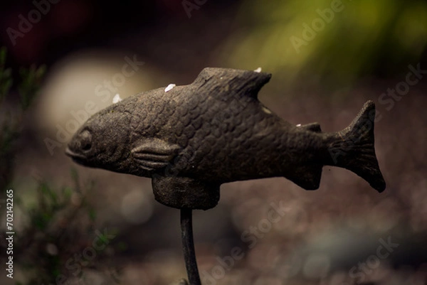 Obraz Fish Garden Statue