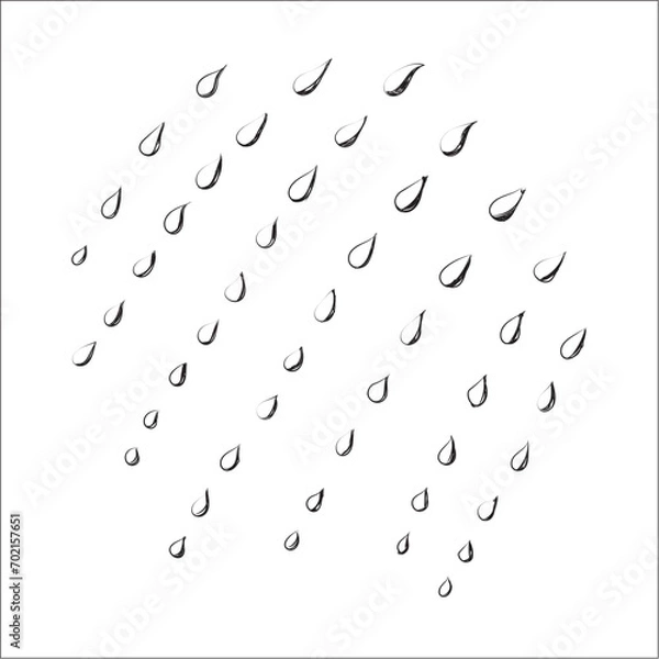 Fototapeta Heaven drizzle .Simple cute design. 