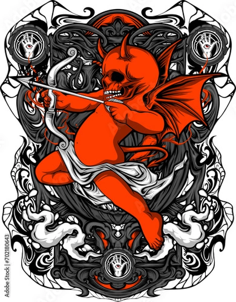 Obraz devil cupid illustration