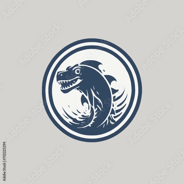 Obraz Sea Monster Logo Design EPS format Very Cool