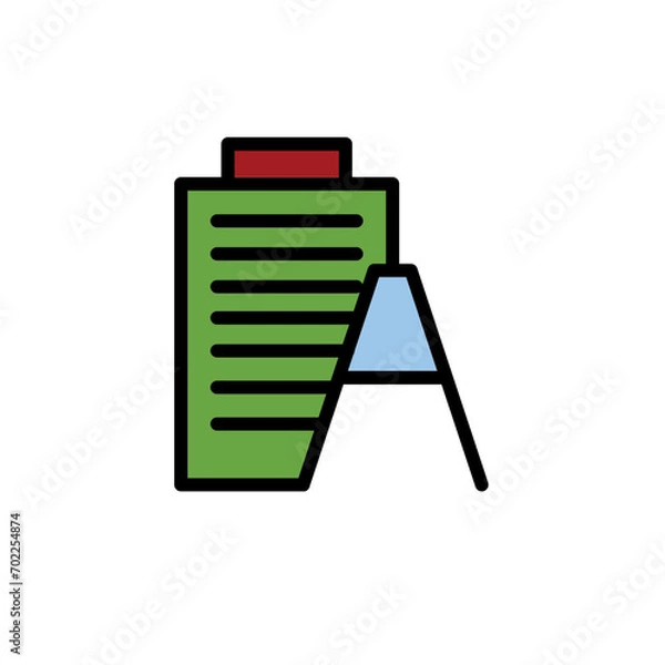 Obraz Format Past Text Filled Outline Icon