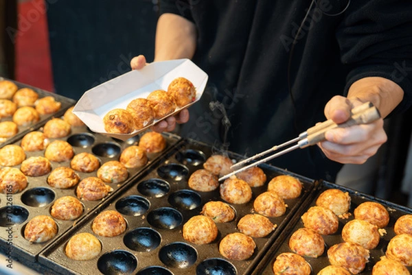 Obraz 美味しそうなたこ焼きの写真