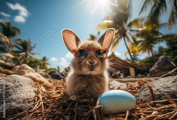 Obraz Osterhase am Strand