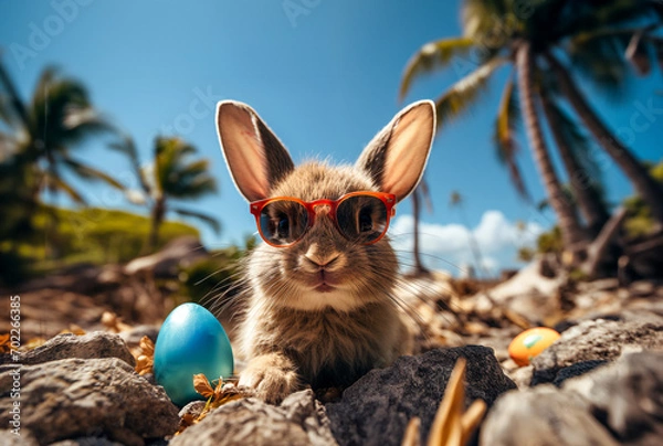 Obraz Osterhase am Strand